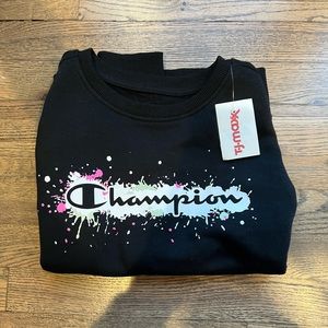 Champion crewneck youth large NEW WITH TAGS
